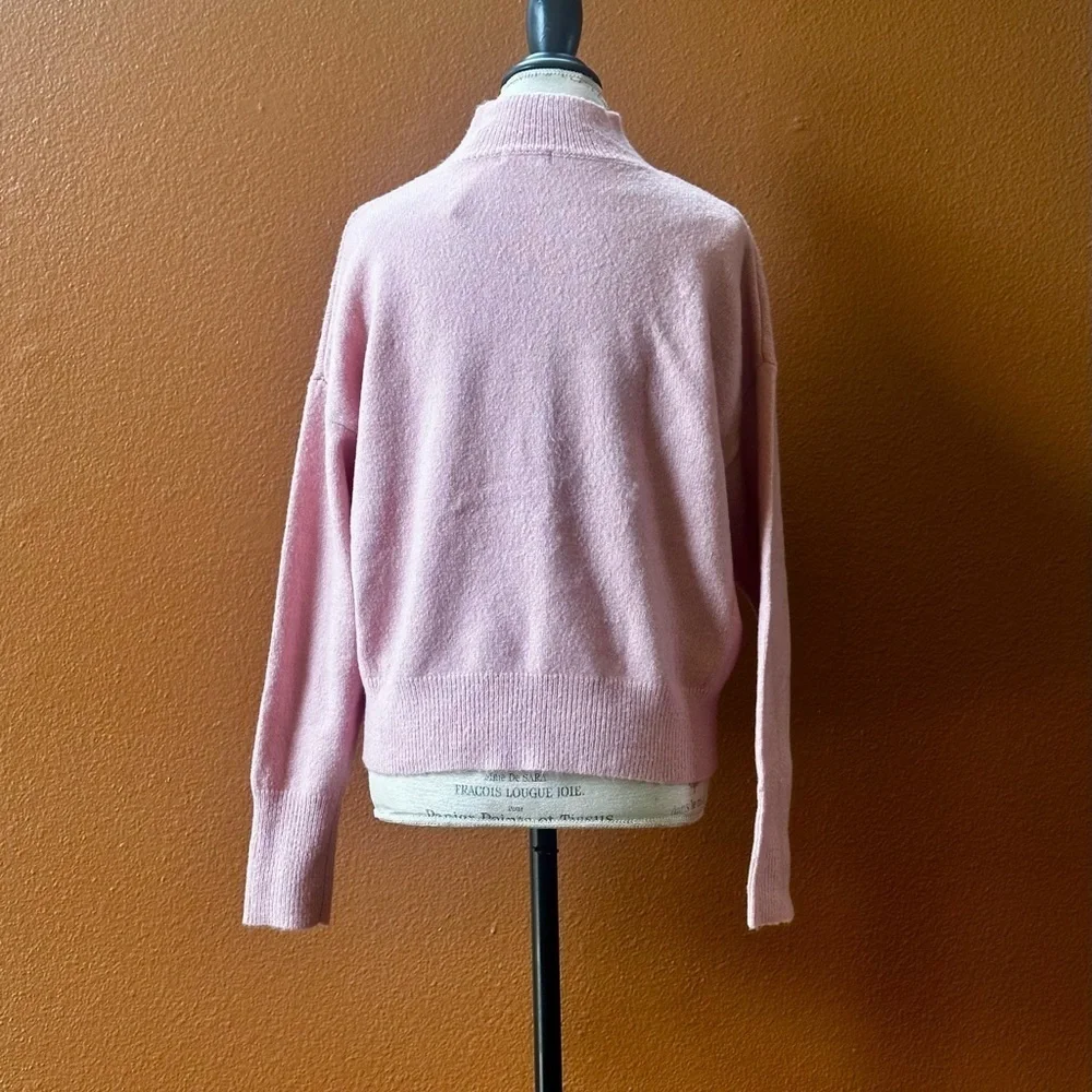 Sophie Rue High Neck Pink Sweater Size Medium New With Tags!